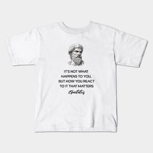 Epictetus Quote Kids T-Shirt